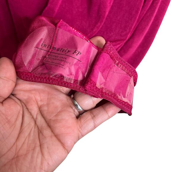 Free People Kaya Long sleeve bodysuit size XS Pink Rose Hypnotic NWOT - Picture 3 of 8